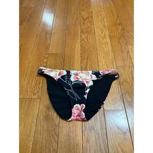 Roxy Floral Print Swimsuit Bikini Bottoms Women's Size Small Beach